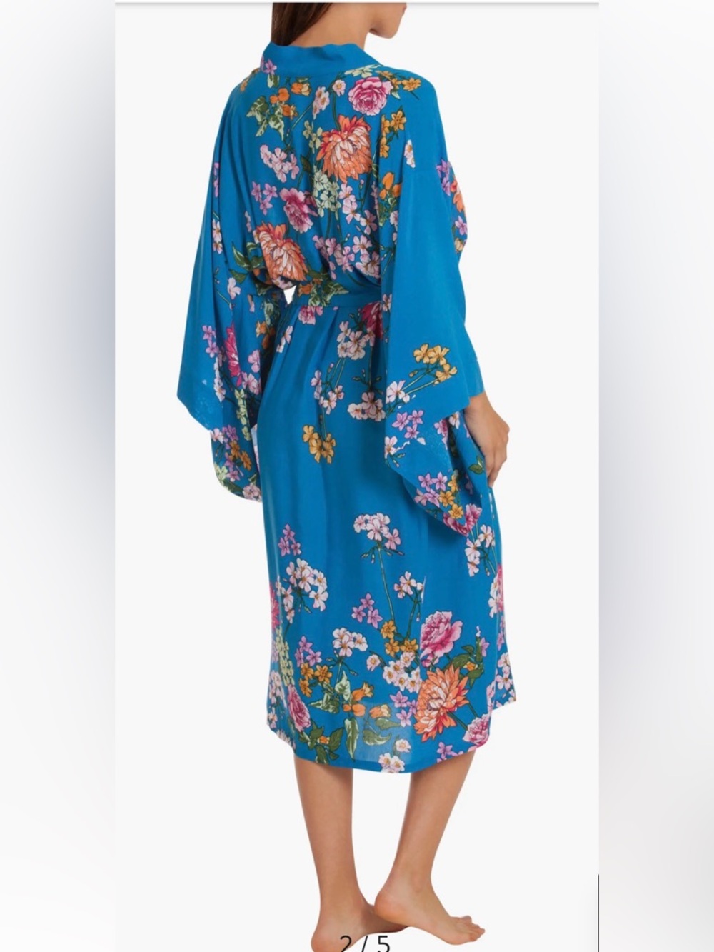 In Bloom by Jonquil Floral Kimono Robe size M/L - Picture 2 of 5